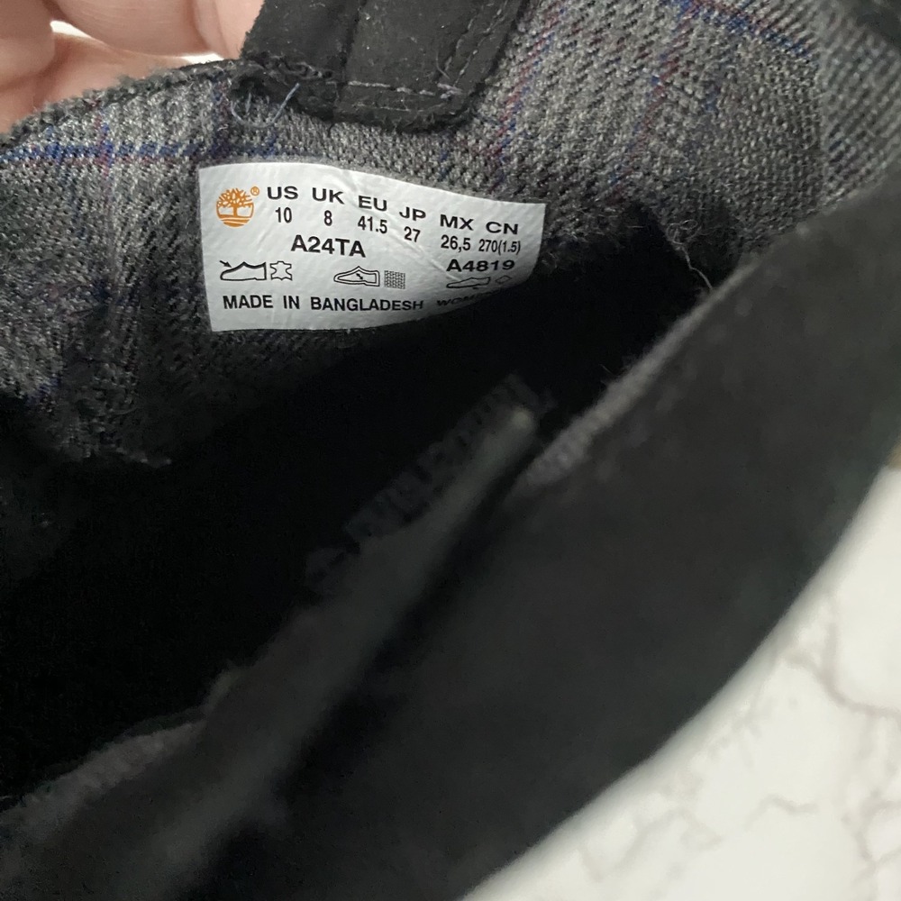 Timberland Sienna High Lace-Up Waterproof Boots Sz 10 Black Leather Heeled - Picture 13 of 15